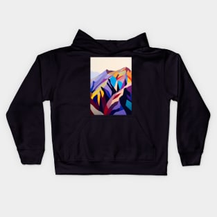 Colorful Mountains Kids Hoodie